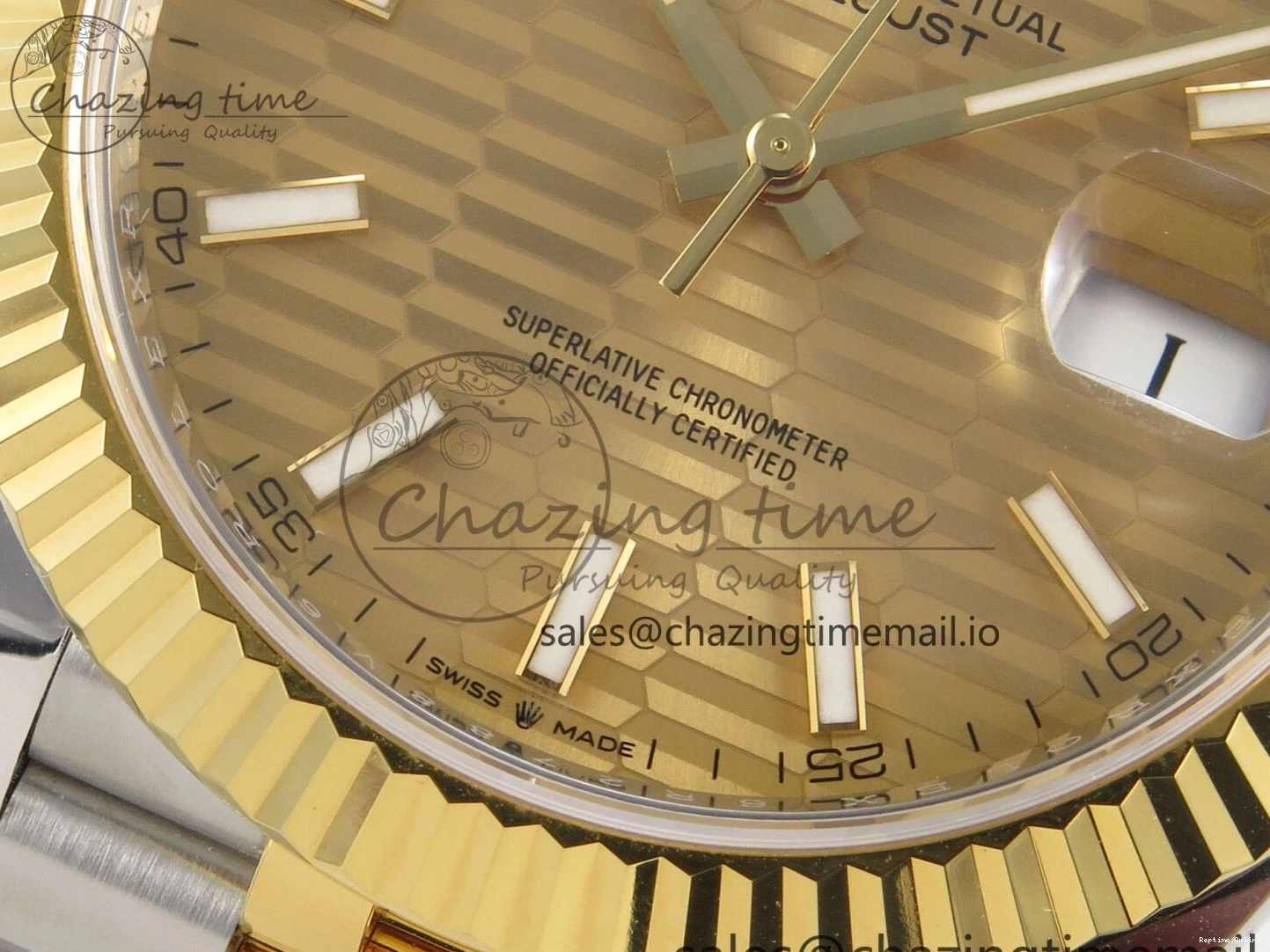 0226 TravelReady DateJust 41 126333 SS YG ARF 1:1 Best Edition YG Texture Stick Dial on Jubilee Bracelet SH3235 (Weighted) 217